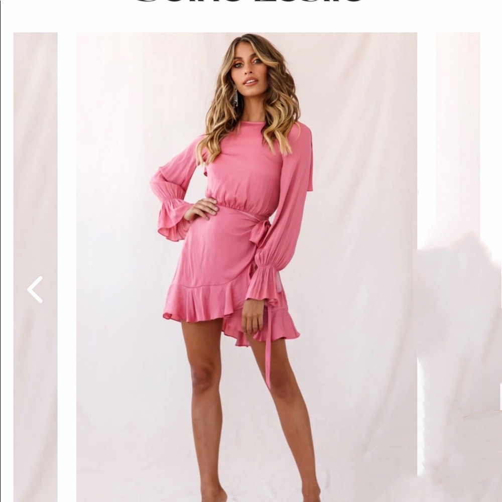 Selfie Leslie True Rose Ruffle Dress